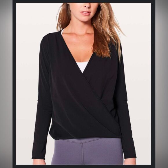 Lululemon Full Freedom long sleeve faux wrap - Picture 1 of 5